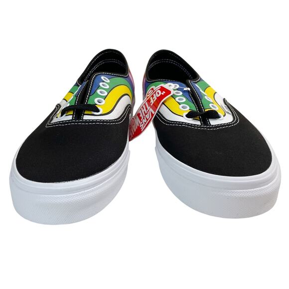NWT VANS Authentic Sneaker Refract Rainbow Black Multi M10.5 W12 New VN0A2Z5IWN7 - Picture 5 of 8
